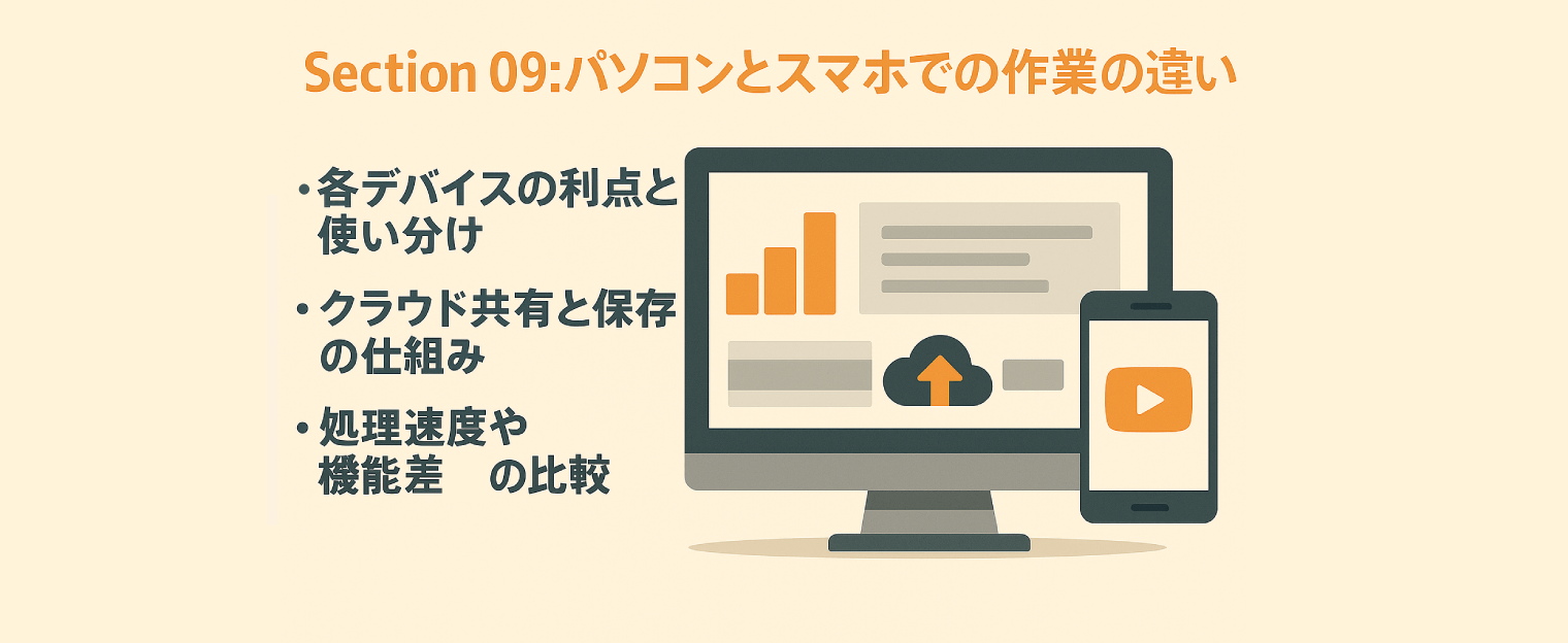 パソコンとスマホの動画編集