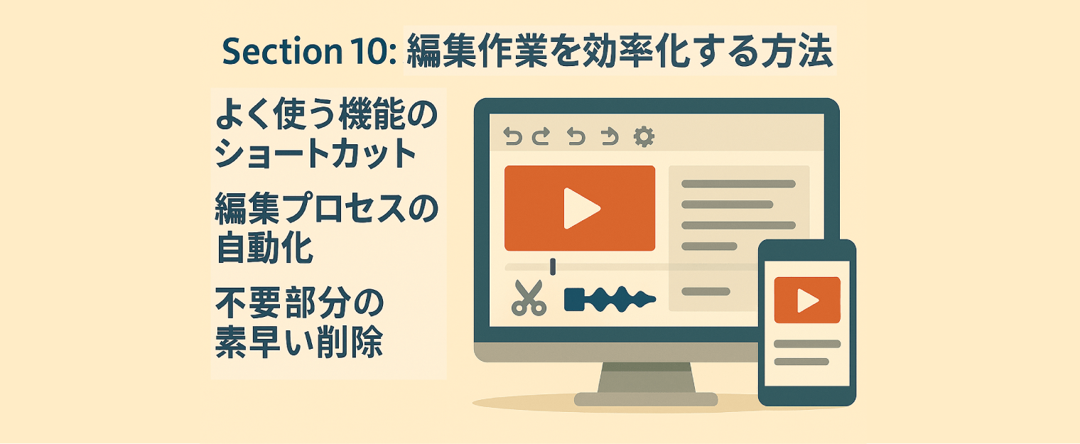 ユーチューブ 編集 ショートカット 自動化